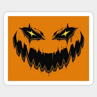 Evil Pumpkin - Halloween Magnet